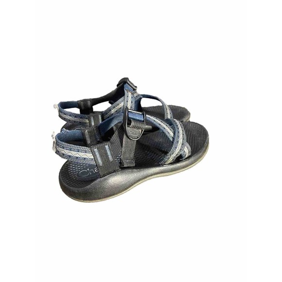 Chaco Z1 Ecotread Sandals Kid's Youth Black Blue Z Strap J180193 Size 5 - Picture 4 of 8